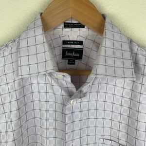 Neiman Marcus Mens 15.5-34/35 Purple Dress Shirt